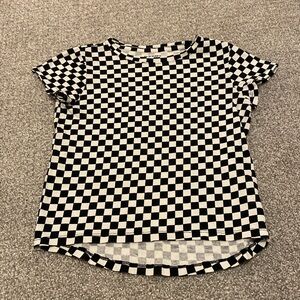Old Navy Checkered Tee Kids Size Medium